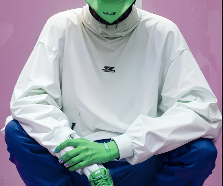 alien, Green alien, bucket hat, streetwear