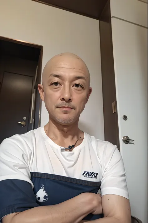 50 year old man face ,no hair details