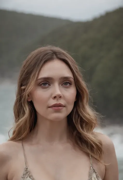 elizabeth olsen con bikini