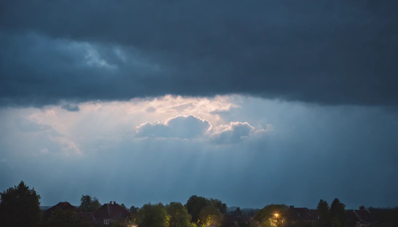 Summer sky,Into the cloud,evening shower