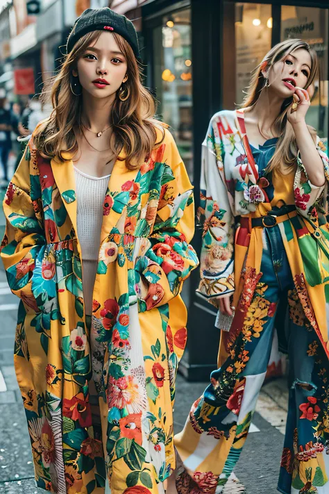 Beautuful Women、onepiece、stylish、Fashionable、In the street、colourfull