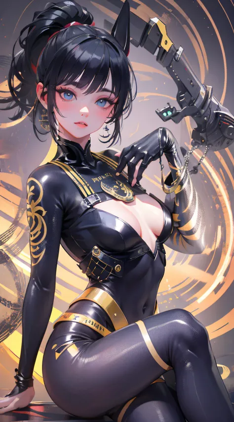 Cyberworld,Lucy_Cyberpunk,Guanyin,((master part)),A high resolution, ((melhor qualidade)),tmasterpiece,qualidade superior,melhor qualidade,((( olhando para o espectador, There is light in the eyes))),(((Light and shadow intertwine,pele branca,Alegremente,a...
