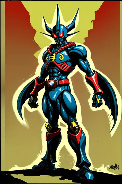 sentai ,, standing solo, weird, bizzare, 80S, edgy, bestail, fantast, creature,