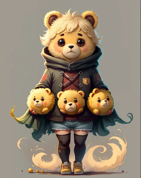 Create a Twitch banner with lots of cute teddy bears