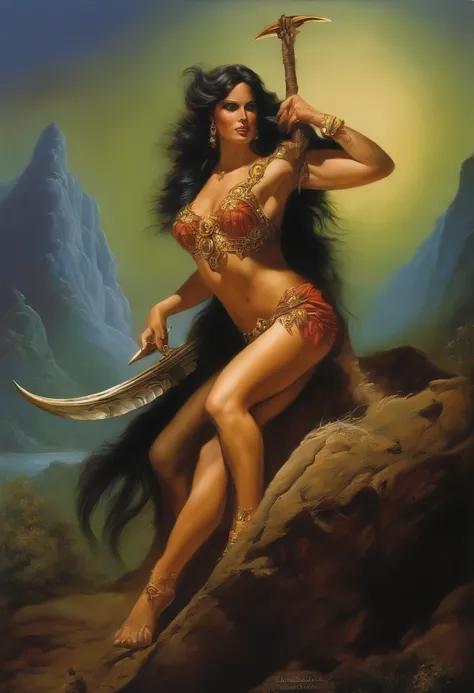 Create art inspirate on Boris Vallejo