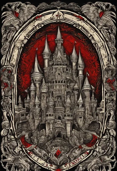 Castlevania castle with the title Castlevania in the middle