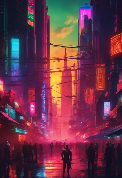 cyberpunk city