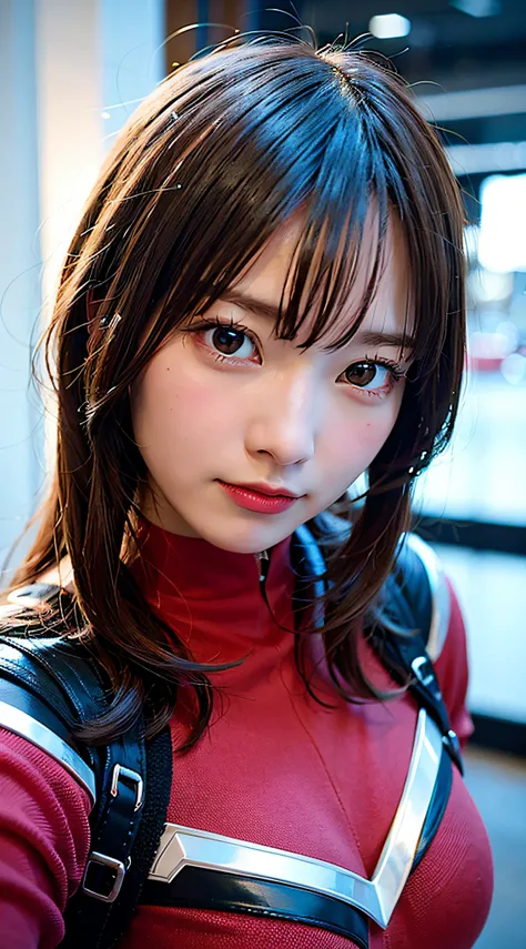 tokusatsu, Superhero,tokusatsu, (8K, Raw photo:1.2)Detailed face and eyes,Best Quality, 超A high resolution, Highly detailed ,intricate detailes ,masutepiece ,Cute Girl , Soft cinematic light, Hyper-detailing,Sharp Focus, High quality