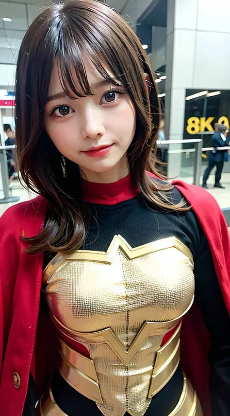 tokusatsu, Superhero,tokusatsu, (8K, Raw photo:1.2)Detailed face and eyes,Best Quality, 超A high resolution, Highly detailed ,intricate detailes ,masutepiece ,Cute Girl , Soft cinematic light, Hyper-detailing,Sharp Focus, High quality