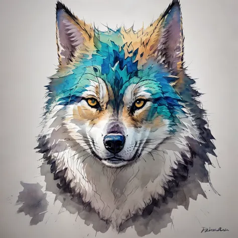 prompt: generate an image depicting a wolf with captivating and striking eyes, emphasizing its allure and wild beauty. --auto --...