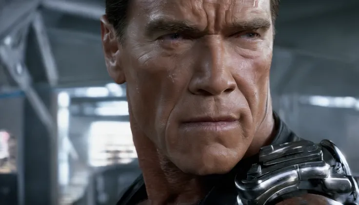 filme "Terminador" em estilo anime, Arnold Schwarzenegger, John Connor, Sara Connor, Exterminador T-800, Exterminador T-1000