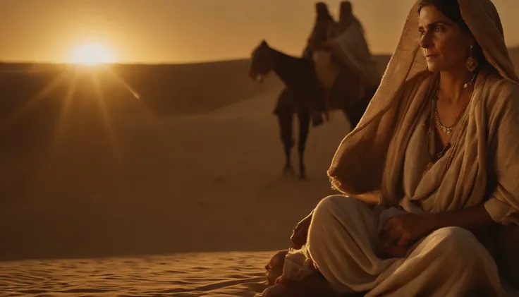 uma mulher israelense dando a luz, with advanced age, peles claras, Ainda do filme live action, cenas de filmes live-action, 16384K Filmes, still image from tv series, cinematic Film still from, film still image, portrait of bedouin d&d, cena maravilhosa