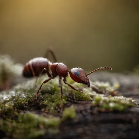 an ant in winter