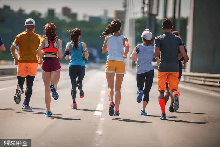 Several people ran on the road，a young man and a woman, people running, shutter inventory, running sequence, Three people ran down the street, photo still of, people running away, , Correr libremente, sport, Members chase, best on adobe stock, Stock Photo ...