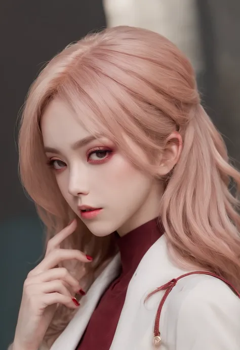 (((A deep reddish scar runs across her left cheek))) light skinned, Women around 19 years old, Natural blonde hair, Distinctive green eyes, Clothes in the world of anime, slender and graceful,, Beautiful, Streets of Tokyo, Ultra Sharp Focus, realistic shot...