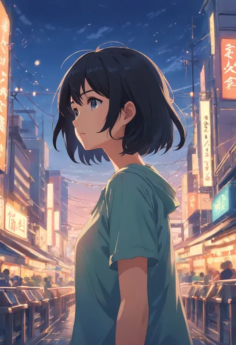 girl with black hair, masterpiece, best quality, ultra-detailed, cinematic beautiful lighting, intricate details, looking at viewer, depth of field