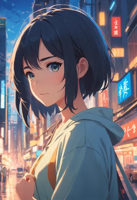 girl with black hair, masterpiece, best quality, ultra-detailed, cinematic beautiful lighting, intricate details, looking at viewer, depth of field