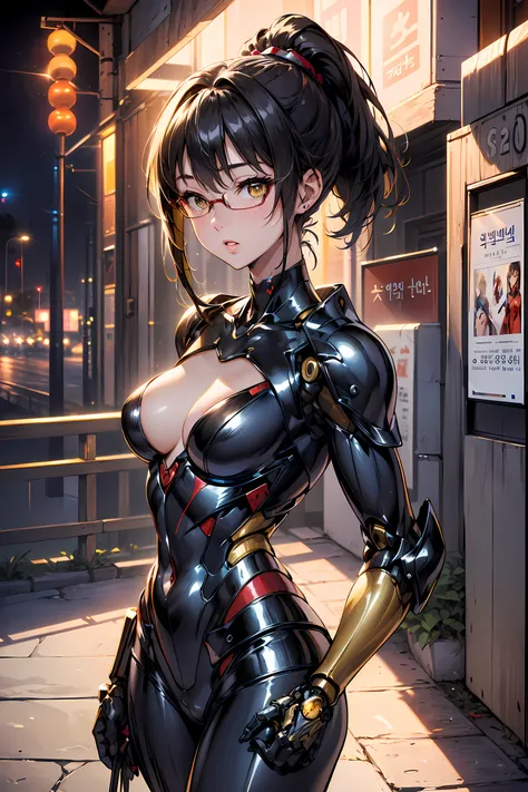 (1mecha girl:1.3, solo), (Audrey Hepburn:1.3), (a extremely pretty and beautiful Japanese woman), (sexy girl), (professional attire:1.3), (22 years old: 1.1), (walking on red carpet:1.3), (attractive random posing:1.3), (in the night royal party:1.3), (loo...