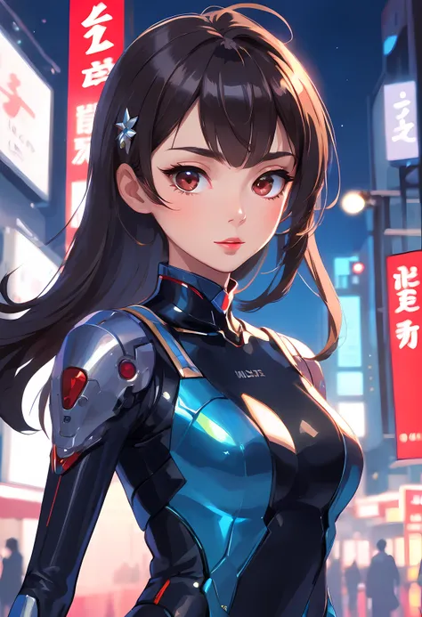 (1mecha girl:1.3, solo), (Audrey Hepburn:1.3), (a extremely pretty and beautiful Japanese cyborg girl), (sexy girl), (professional attire:1.3), (22 years old: 1.1), (walking on red carpet:1.3), (attractive random posing:1.3), (in the night royal party:1.3)...