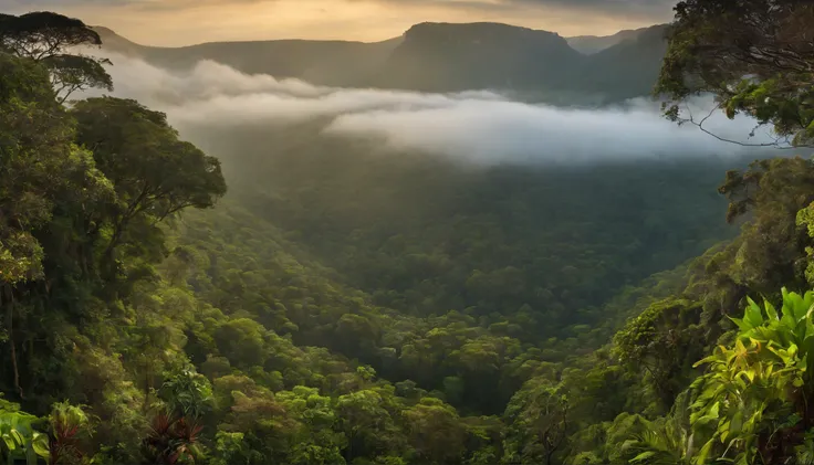 Top view of the South African rainforest