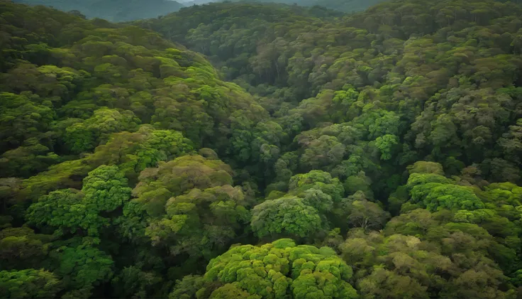 Top view of the South African rainforest