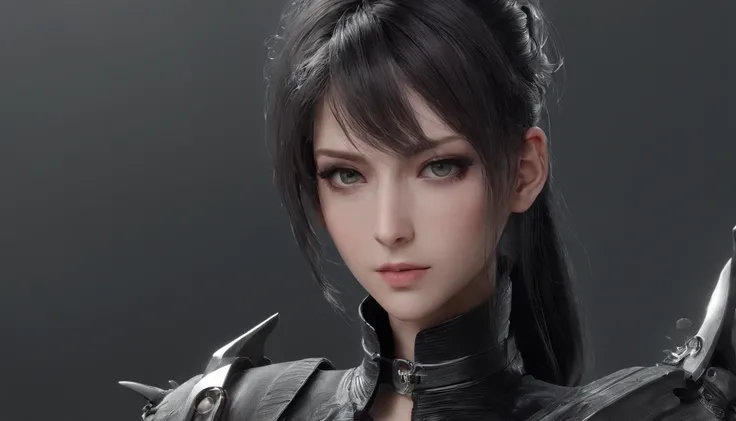 Highest image quality，Outstanding details，超高分辨率，（Fidelity：1.4）, Favor the details，Final Fantasy XV character Ellania, Dragon Knight，Cloak, She has a delicate and beautiful face,Raised sexy，cyber punk perssonage，Futuristic，mechanically aesthetic，Virtual Eng...