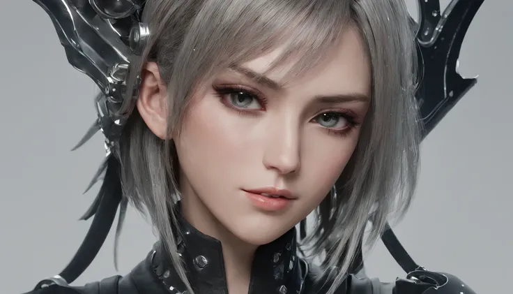 Highest image quality，Outstanding details，超高分辨率，（Fidelity：1.4）, Favor the details，Final Fantasy XV character Ellania, Dragon Knight，Cloak, She has a delicate and beautiful face,Raised sexy，cyber punk perssonage，Futuristic，mechanically aesthetic，Virtual Eng...