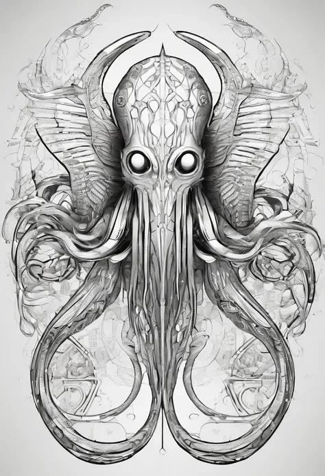 Cthulhu mythical creatures，Cthulhu，Highly detailed,8K