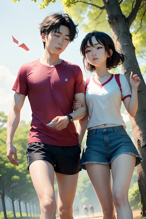 A hot summer, Xiao Hao throws paper airplanes in a tree, Accidentally smashed into Xiaoling, who was reading。He hurried over, I saw a hint of blush on Xiao Lingchus touching face。From then on, They became good friends。Run together、Adventure together, Gradu...