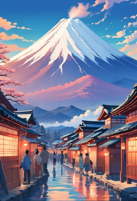 ukiyoe painting　Katsushika Hokusai　mare　Mt fuji