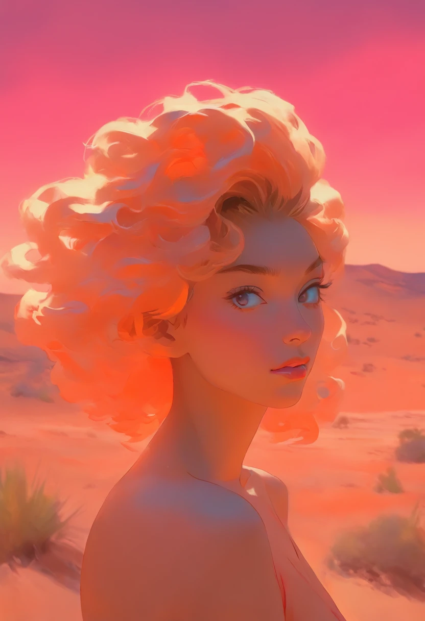 Woman, desert, oil skin, by Petra Collins