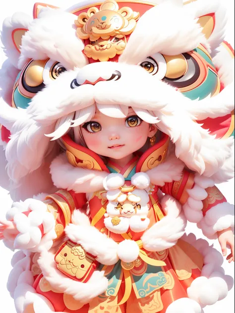 Alphard image of a child in a lions head costume, lovely digital painting, Cute detailed digital art, Rossdraws digital painting, trending on cgstation, inspired by Park Hua, adorable digital art, Guviz-style artwork, Onmyoji detailed art, drak, inspired b...