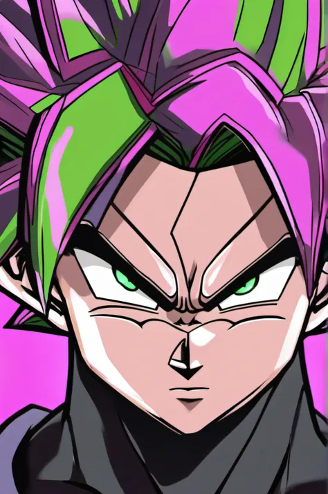 goku black com cabelo verde