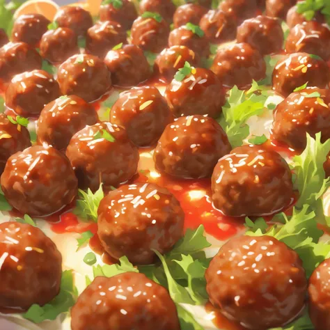 Typical Indonesian meatballs