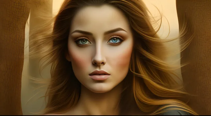 mulher bonita com cabelo curto sentado em um campo com uma pintura em um cavalete, pintura sensual, realismo estilo de arte, classical oil painting, master part, melhor qualidade, ultra detalhado, sunset light, 8k