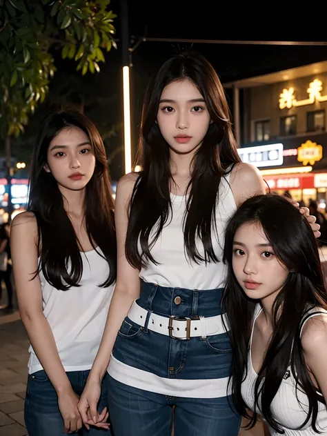 there is a woman with long hair posing for a picture, 18 years old, cindy avelino, nivanh chanthara, 1 6 years old, 2 2 years old, 2 7 years old, 19-year-old girl, 21 years old, 2 3 years old, south east asian with round face, 2 8 years old