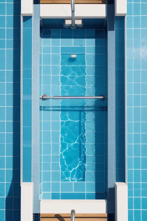 public pool texture, top view