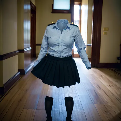 school uniform, ((invisible, no humans:1.5, headless:1.5, handless, legless)), big breast, close-up to breast, from behind, 
(8k, RAW photo, best quality, masterpiece:1.2), (realistic, photo-realistic:1.37),photon mapping, radiosity, ((Hasselblad photograp...