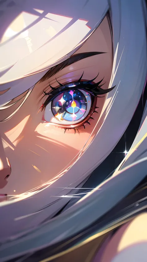 (best quality,ultra-detailed,realistic:1.37),anime eye,character design,detailed iris and pupils,sparkling eyes,colorful hues,reflections in eyes,vibrant expression,glossy eyelashes,bright and lively atmosphere,soft shading,stylish and trendy,mid-length ey...