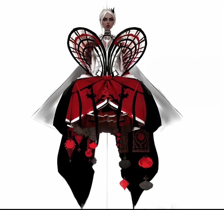 Creative dark gothic style Queen of Hearts HD