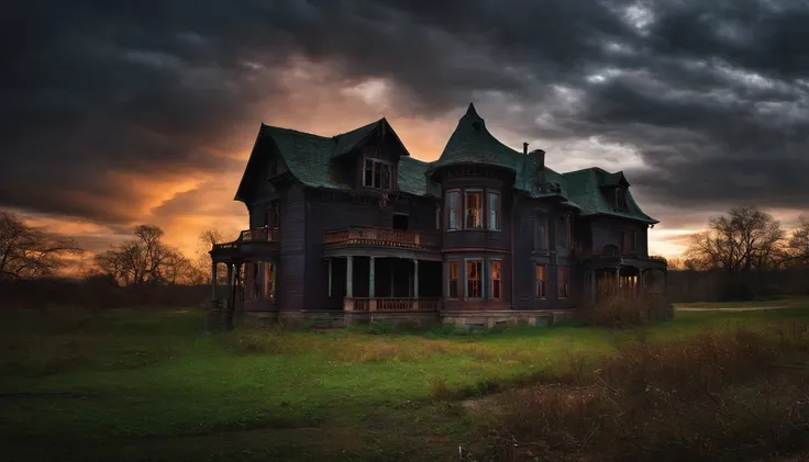 dark abandoned house