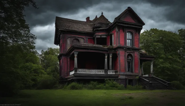 dark abandoned house