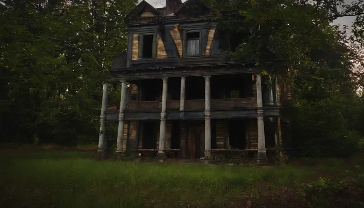 dark abandoned house