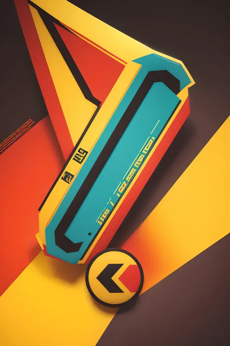 Crie um logotipo com as iniciais D.K nas cores vermelho e amarelo.