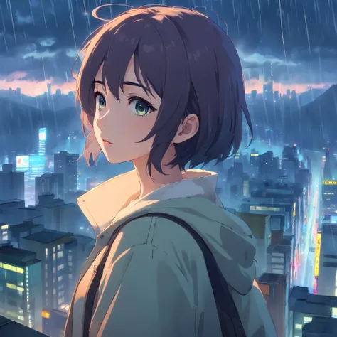 Anime girl smoking in rain, 4K anime wallpaper, Highest quality after rain，There are no girls, anime girl profile, 4k manga wallpapers, Anime wallpaper 4 k, Anime wallpaper 4K, Guviz-style artwork, Badass anime 8 K, Anime art wallpaper 4 K, Anime art wallp...