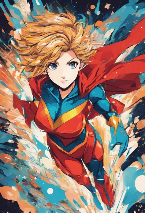 super hero, anime style