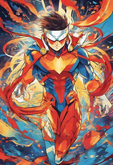 super hero, anime style