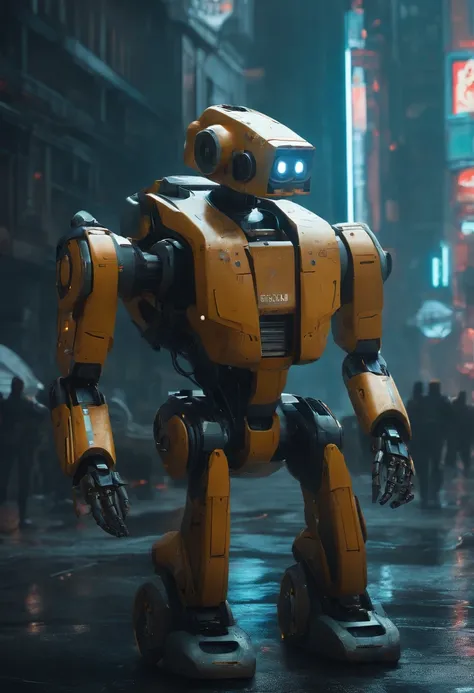 Visualize a dystopian future where robots have revolted against their human creators, 8k ultra