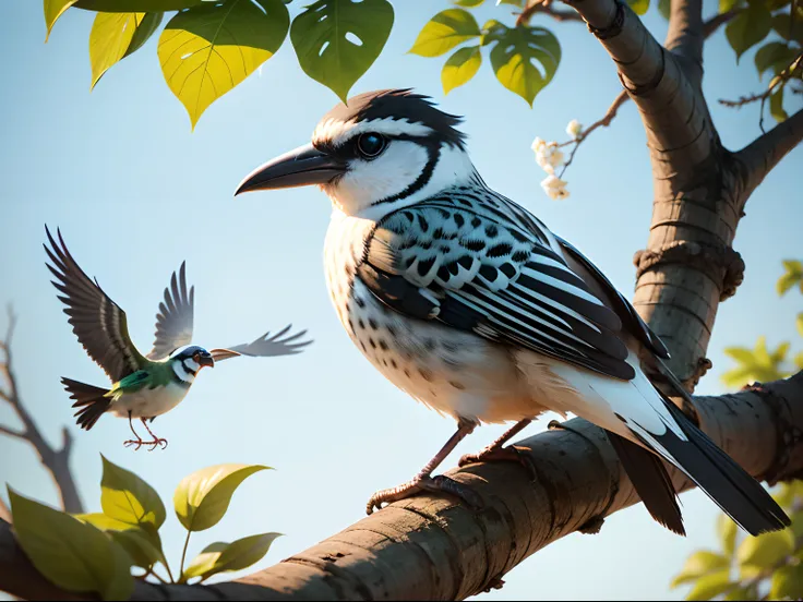 Birds in tree