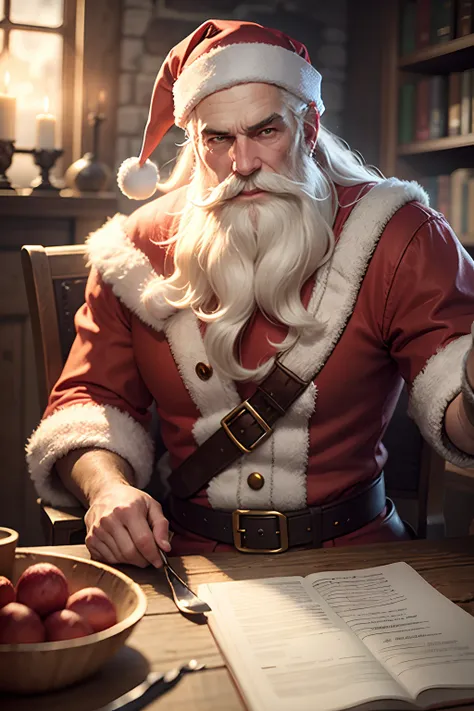 The character of Santa Claus, the witcher